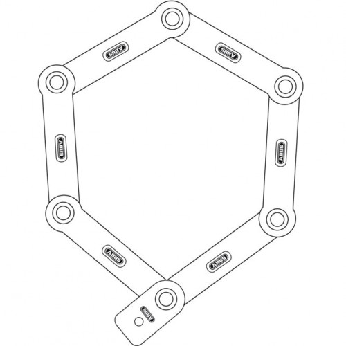 Изображение-Сегментний велозамок Abus 6055C/85 Bordo Lite SH Abus-6055C/85 Bordo Lite SH