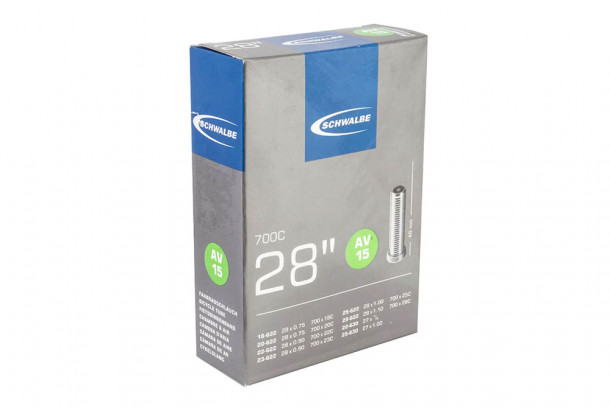 Велокамера 28" (18/28x622/630) Schwalbe AV15 40мм EK AGV Велокамера 28" (18/28x622/630) Schwalbe AV15 40мм EK AGV