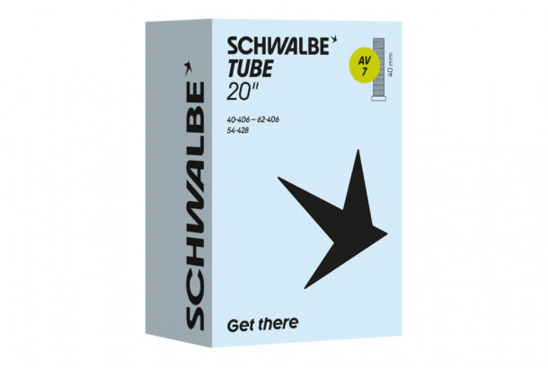 Велокамера 20"(40/62-406) Schwalbe AV7 40мм Велокамера 20"(40/62-406) Schwalbe AV7 40мм