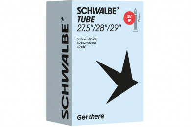 Велокамера 29"/28"/27,5" (40/62-584/635) Schwalbe SV19 40мм Велокамера 29"/28"/27,5" (40/62-584/635) Schwalbe SV19 40мм