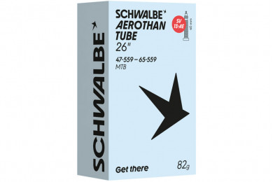 Велокамера TPU 26" (47/65-559) Schwalbe SV13-AE AEROTHAN, Alu 40мм Велокамера TPU 26" (47/65-559) Schwalbe SV13-AE AEROTHAN, Alu 40мм