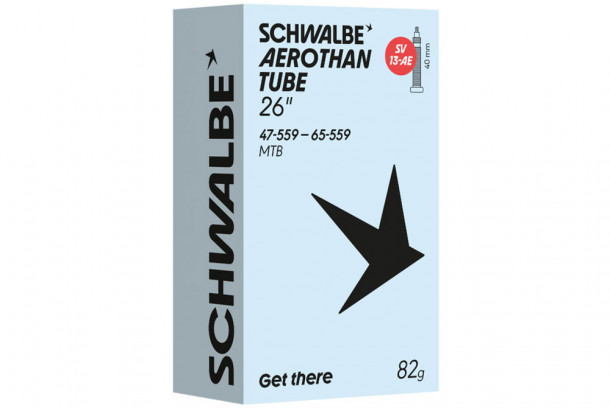 Велокамера TPU 26" (47/65-559) Schwalbe SV13-AE AEROTHAN, Alu 40мм Велокамера TPU 26" (47/65-559) Schwalbe SV13-AE AEROTHAN, Alu 40мм