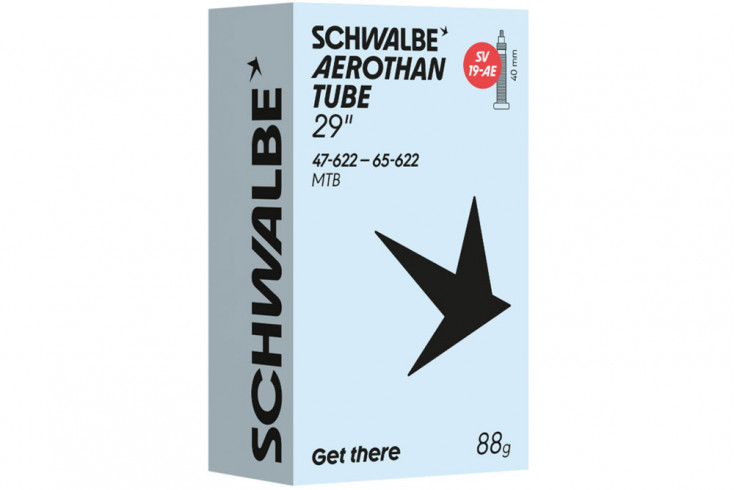 Изображение-Велокамера TPU 29"/28" (47/65-622) Schwalbe SV19-AE AEROTHAN, Alu 40mm Schwalbe-TPU 29